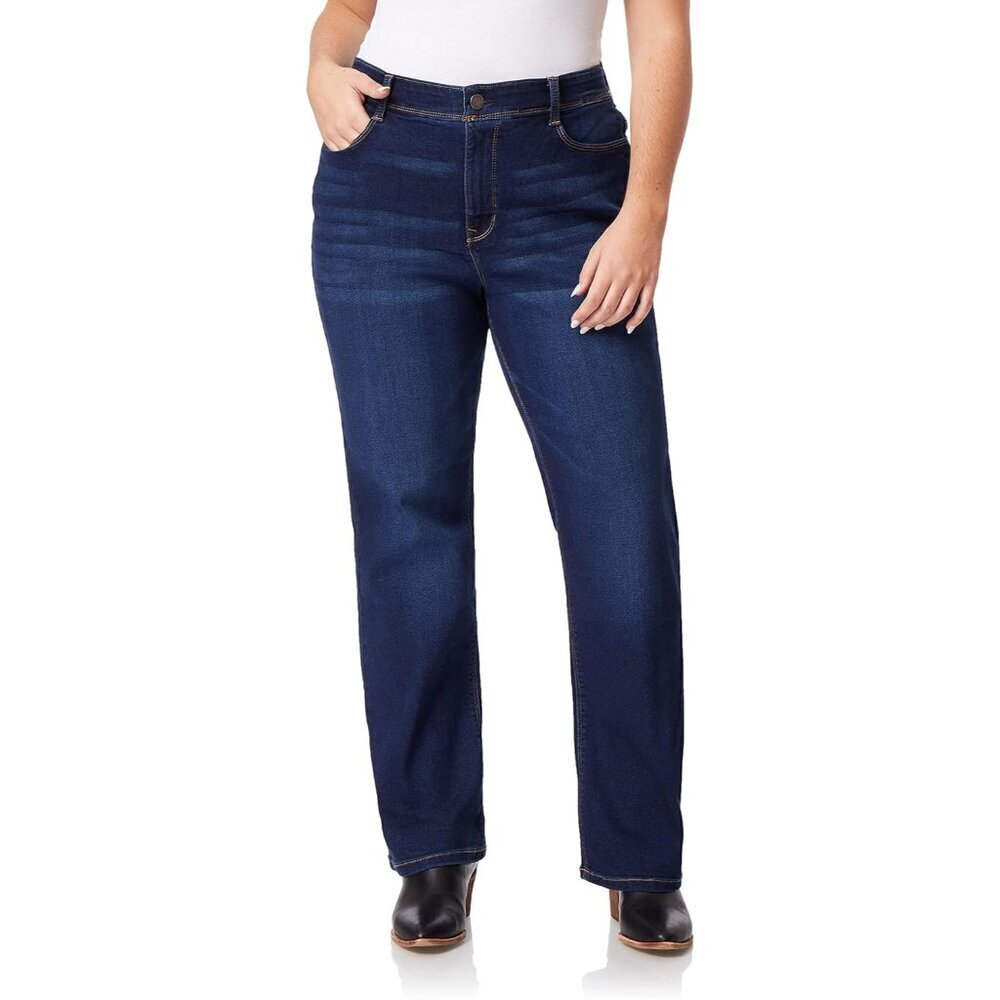 Bootcut Jeans Women Stretch Denim Plus Size Flared Classic Casual Fit